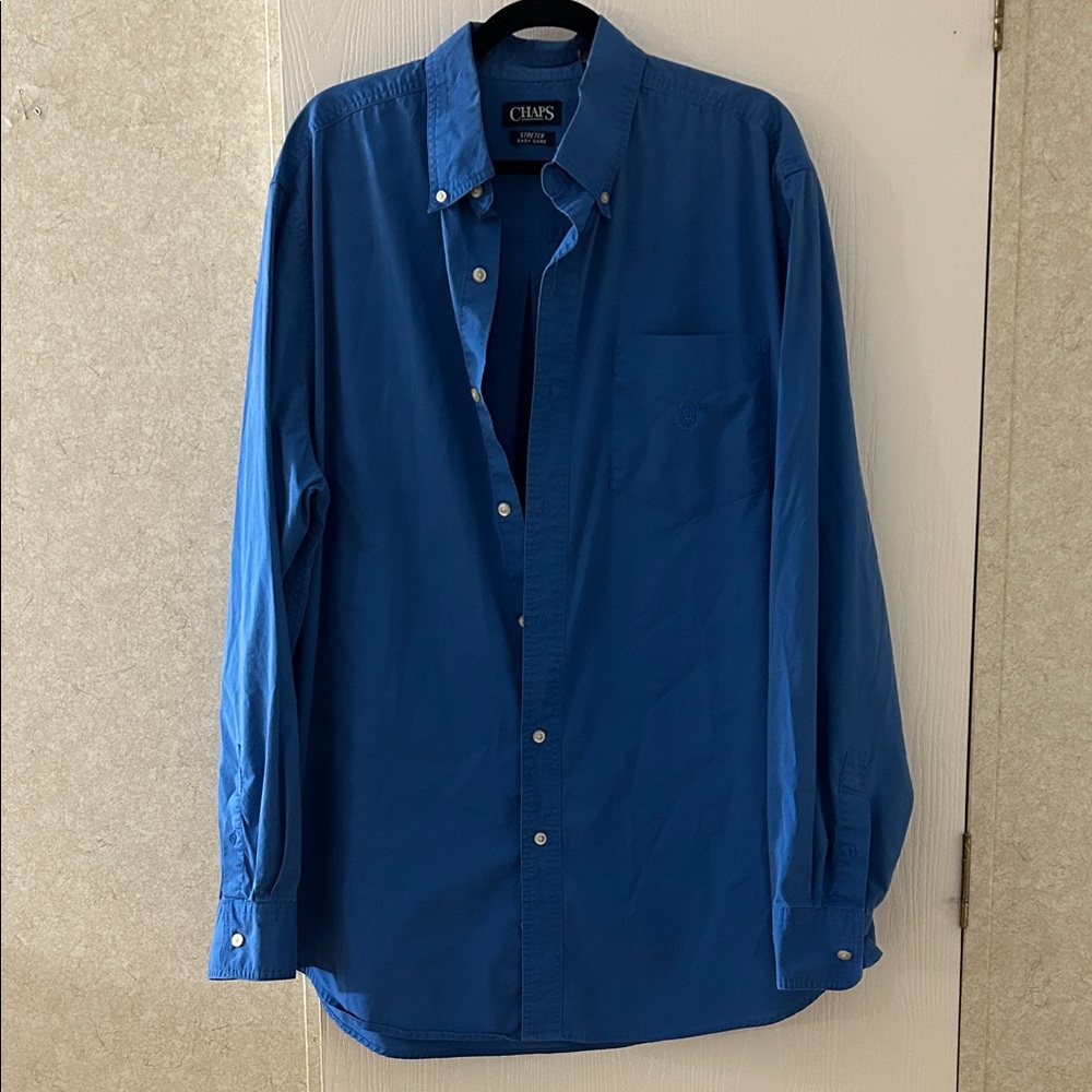Chaps Men's Blue Shirt, Size XLT